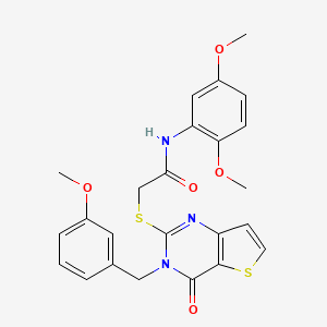 N-(2,5-dimethoxyphenyl)-2-{[3-(3-methoxybenzyl)-4-oxo-3,4-dihydrothieno[3,2-d]pyrimidin-2-yl]sulfanyl}acetamide