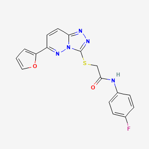 N-(4-fluorophenyl)-2-((6-(furan-2-yl)-[1,2,4]triazolo[4,3-b]pyridazin-3-yl)thio)acetamide
