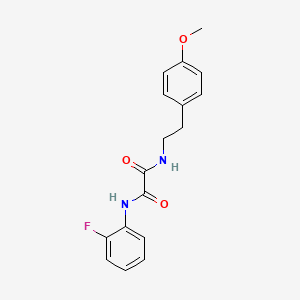 N-(2-fluorophenyl)-N'-[2-(4-methoxyphenyl)ethyl]ethanediamide
