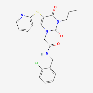 N-(2-chlorobenzyl)-2-(2,4-dioxo-3-propyl-3,4-dihydropyrido[3',2':4,5]thieno[3,2-d]pyrimidin-1(2H)-yl)acetamide