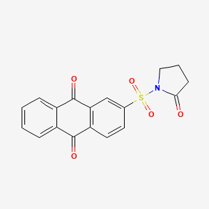 2-((2-Oxopyrrolidin-1-yl)sulfonyl)anthracene-9,10-dione
