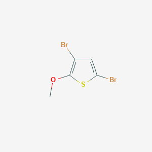 molecular formula C5H4Br2OS B2465261 3,5-Dibromo-2-methoxythiophene CAS No. 77133-30-3