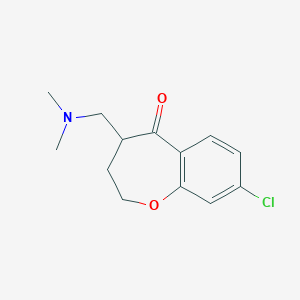 molecular formula C13H16ClNO2 B246527 8-chloro-4-[(dimethylamino)methyl]-3,4-dihydro-1-benzoxepin-5(2H)-one 