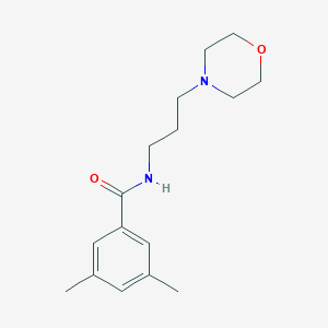 molecular formula C16H24N2O2 B246530 3,5-dimethyl-N-[3-(4-morpholinyl)propyl]benzamide 