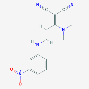 2-[1-(Dimethylamino)-3-(3-nitroanilino)-2-propenylidene]malononitrile