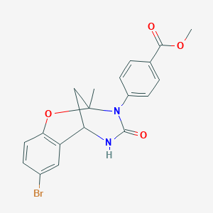 methyl 4-(8-bromo-2-methyl-4-oxo-5,6-dihydro-2H-2,6-methanobenzo[g][1,3,5]oxadiazocin-3(4H)-yl)benzoate
