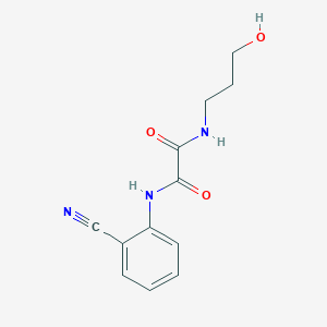 N'-(2-cyanophenyl)-N-(3-hydroxypropyl)oxamide