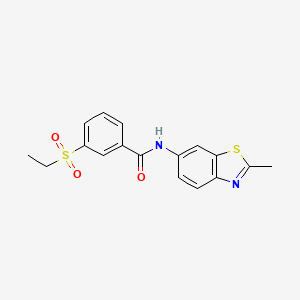 3-(ethylsulfonyl)-N-(2-methylbenzo[d]thiazol-6-yl)benzamide