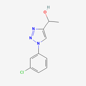 molecular formula C10H10ClN3O B2465337 1-(1-(3-氯苯基)-1H-1,2,3-三唑-4-基)乙醇 CAS No. 925940-99-4