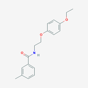 molecular formula C18H21NO3 B2465348 N-(2-(4-ethoxyphenoxy)ethyl)-3-methylbenzamide CAS No. 1171412-05-7