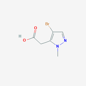 molecular formula C6H7BrN2O2 B2465359 2-(4-Bromo-1-methyl-1H-pyrazol-5-yl)acetic acid CAS No. 1310379-31-7