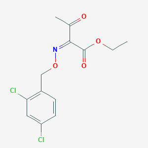 molecular formula C13H13Cl2NO4 B2465366 ethyl (2Z)-2-{[(2,4-dichlorophenyl)methoxy]imino}-3-oxobutanoate CAS No. 75051-00-2