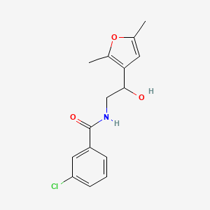 3-chloro-N-[2-(2,5-dimethylfuran-3-yl)-2-hydroxyethyl]benzamide