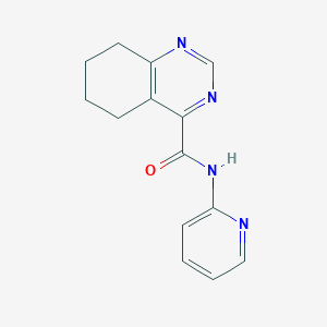 molecular formula C14H14N4O B2465376 N-Pyridin-2-yl-5,6,7,8-tetrahydroquinazoline-4-carboxamide CAS No. 2415599-93-6