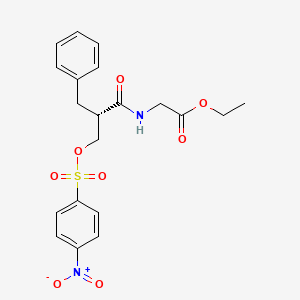 (S)-ethyl 2-(2-benzyl-3-(4-nitrophenylsulfonyloxy)propanamido)acetate