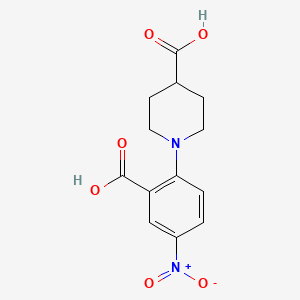 1-(2-Carboxy-4-nitrophenyl)-4-piperidinecarboxylic acid