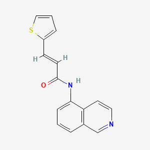 (2E)-N-(isoquinolin-5-yl)-3-(thiophen-2-yl)prop-2-enamide