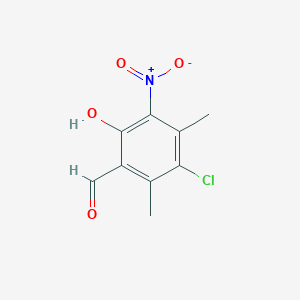 3-Chloro-6-hydroxy-2,4-dimethyl-5-nitrobenzaldehyde