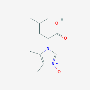 molecular formula C11H18N2O3 B2465438 2-(4,5-二甲基-3-氧代-1H-咪唑-1-基)-4-甲基戊酸 CAS No. 126263-09-0