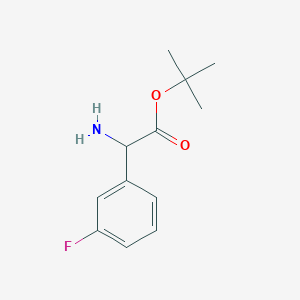 Tert-butyl 2-amino-2-(3-fluorophenyl)acetate