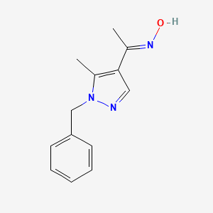 (NE)-N-[1-(1-benzyl-5-methylpyrazol-4-yl)ethylidene]hydroxylamine
