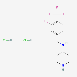 N-[3-Fluoro-4-(trifluoromethyl)benzyl]piperidin-4-amine dihydrochloride