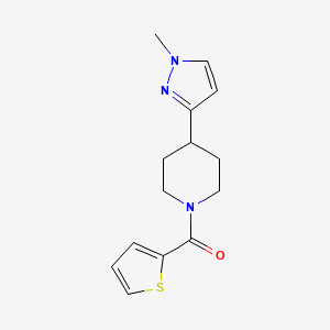 (4-(1-methyl-1H-pyrazol-3-yl)piperidin-1-yl)(thiophen-2-yl)methanone