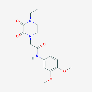N-(3,4-dimethoxyphenyl)-2-(4-ethyl-2,3-dioxopiperazin-1-yl)acetamide