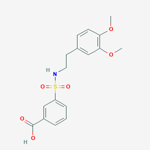 3-({[2-(3,4-Dimethoxyphenyl)ethyl]amino}sulfonyl)benzoic acid