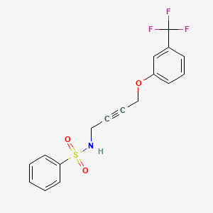 N-(4-(3-(trifluoromethyl)phenoxy)but-2-yn-1-yl)benzenesulfonamide
