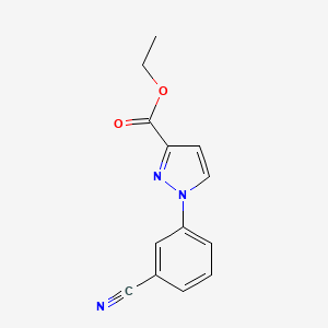 ethyl 1-(3-cyanophenyl)-1H-pyrazole-3-carboxylate