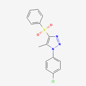 1-(4-chlorophenyl)-5-methyl-4-(phenylsulfonyl)-1H-1,2,3-triazole