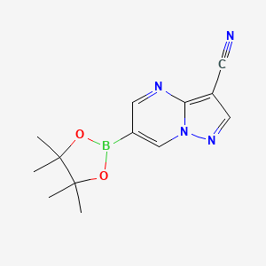 6-(4,4,5,5-Tetramethyl-1,3,2-dioxaborolan-2-yl)pyrazolo[1,5-a]pyrimidine-3-carbonitrile