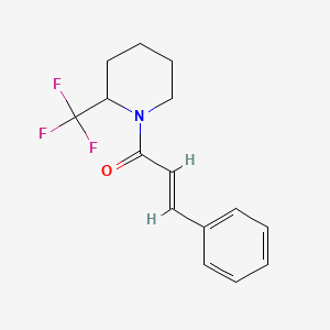 (E)-3-phenyl-1-(2-(trifluoromethyl)piperidin-1-yl)prop-2-en-1-one