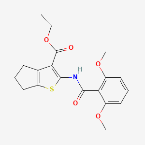 ethyl 2-(2,6-dimethoxybenzamido)-5,6-dihydro-4H-cyclopenta[b]thiophene-3-carboxylate