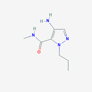 molecular formula C8H14N4O B2465554 4-Amino-N-methyl-1-propyl-1H-pyrazole-5-carboxamide CAS No. 2101195-14-4