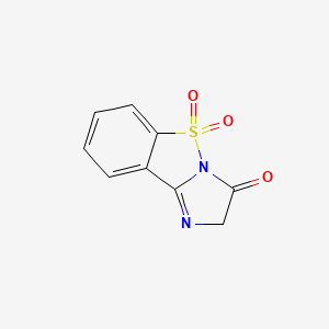 molecular formula C9H6N2O3S B2465555 咪唑并[1,2-b][1,2]苯并噻唑-3(2H)-酮 5,5-二氧化物 CAS No. 1432437-80-3