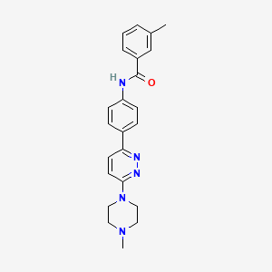 3-methyl-N-(4-(6-(4-methylpiperazin-1-yl)pyridazin-3-yl)phenyl)benzamide