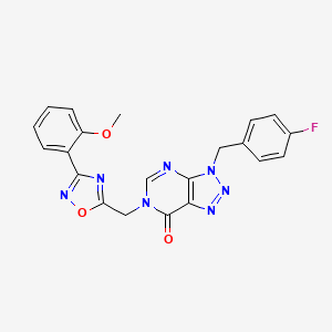 3-(4-fluorobenzyl)-6-((3-(2-methoxyphenyl)-1,2,4-oxadiazol-5-yl)methyl)-3H-[1,2,3]triazolo[4,5-d]pyrimidin-7(6H)-one