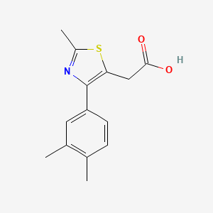 [4-(3,4-Dimethyl-phenyl)-2-methyl-thiazol-5-yl]-acetic acid