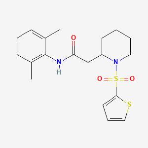 N-(2,6-dimethylphenyl)-2-(1-(thiophen-2-ylsulfonyl)piperidin-2-yl)acetamide