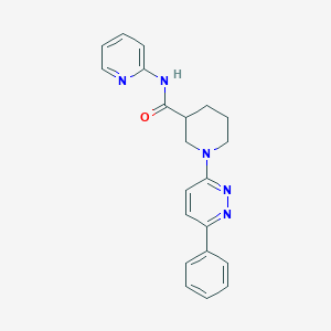 molecular formula C21H21N5O B2465603 1-(6-苯基吡啶并[2,3-d]嘧啶-3-基)-N-(吡啶-2-基)哌啶-3-甲酰胺 CAS No. 1105212-62-1