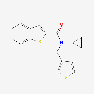 N-cyclopropyl-N-(thiophen-3-ylmethyl)benzo[b]thiophene-2-carboxamide