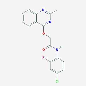 N-(3-{[5-(4-chlorophenyl)-1,3,4-oxadiazol-2-yl]methoxy}phenyl)-3-furamide