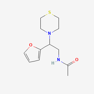 N-(2-(furan-2-yl)-2-thiomorpholinoethyl)acetamide