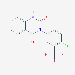 3-[4-Chloro-3-(trifluoromethyl)phenyl]-1H-quinazoline-2,4-dione