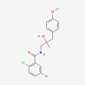 5-bromo-2-chloro-N-(2-hydroxy-3-(4-methoxyphenyl)-2-methylpropyl)benzamide
