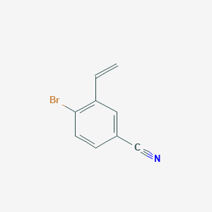 molecular formula C9H6BrN B2465647 4-Bromo-3-ethenylbenzonitrile CAS No. 2229330-00-9