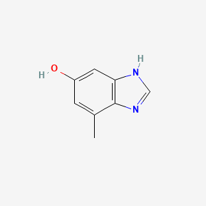 molecular formula C8H8N2O B2465652 7-甲基-3H-苯并咪唑-5-醇 CAS No. 1231749-80-6