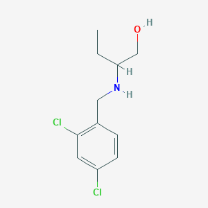molecular formula C11H15Cl2NO B2465692 2-{[(2,4-二氯苯基)甲基]氨基}丁醇-1 CAS No. 852840-76-7